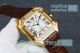 Best Quality Clone Cartier Santos White Dial Brown Leather Strap Watch (3)_th.jpg